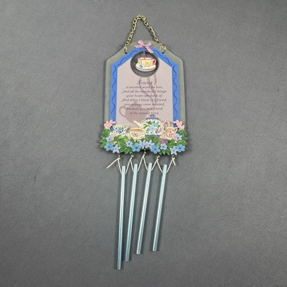 Friend Quote Decorative Wall Plaque With Chimes‎